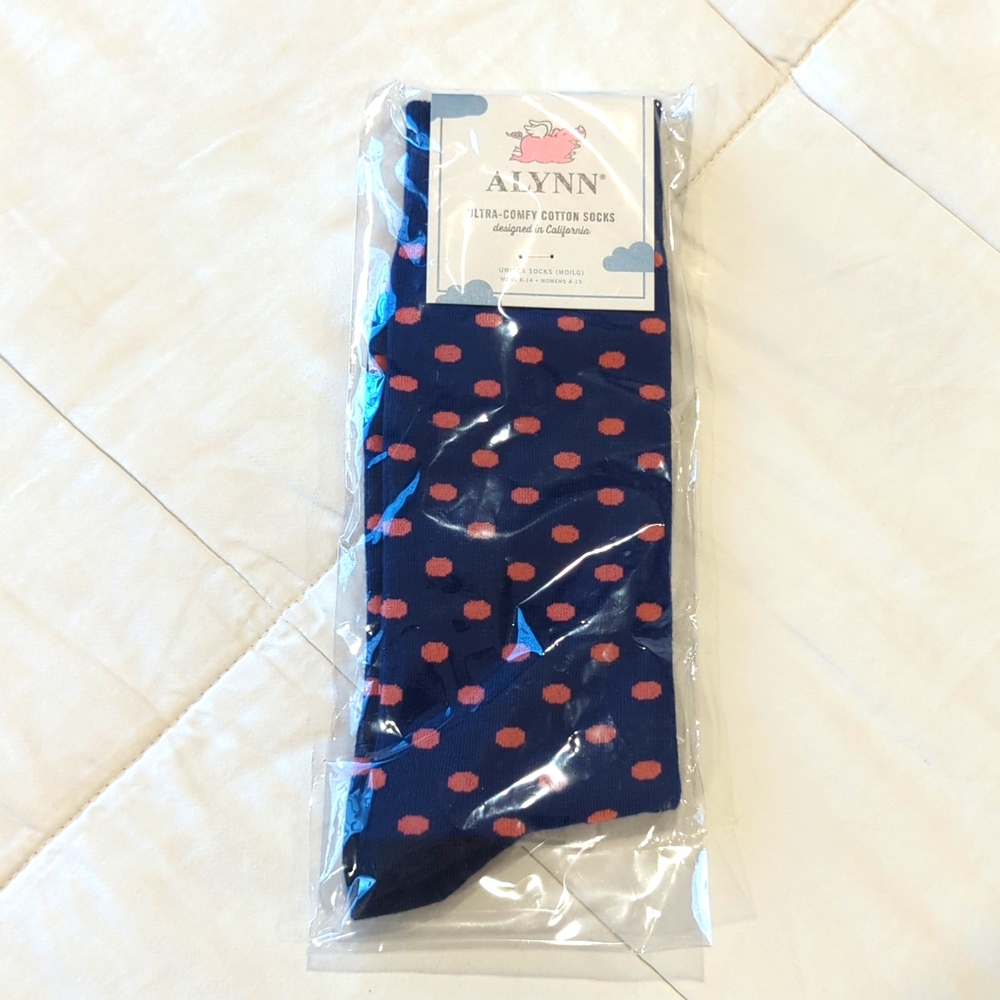 Pink Polka dot socks